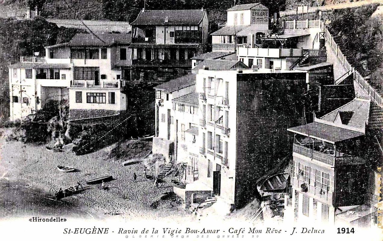 Alger - Saint-Eugene - Ravin de la Vigie Bou-Amar - Cafe Mon Reve - 1914.jpg